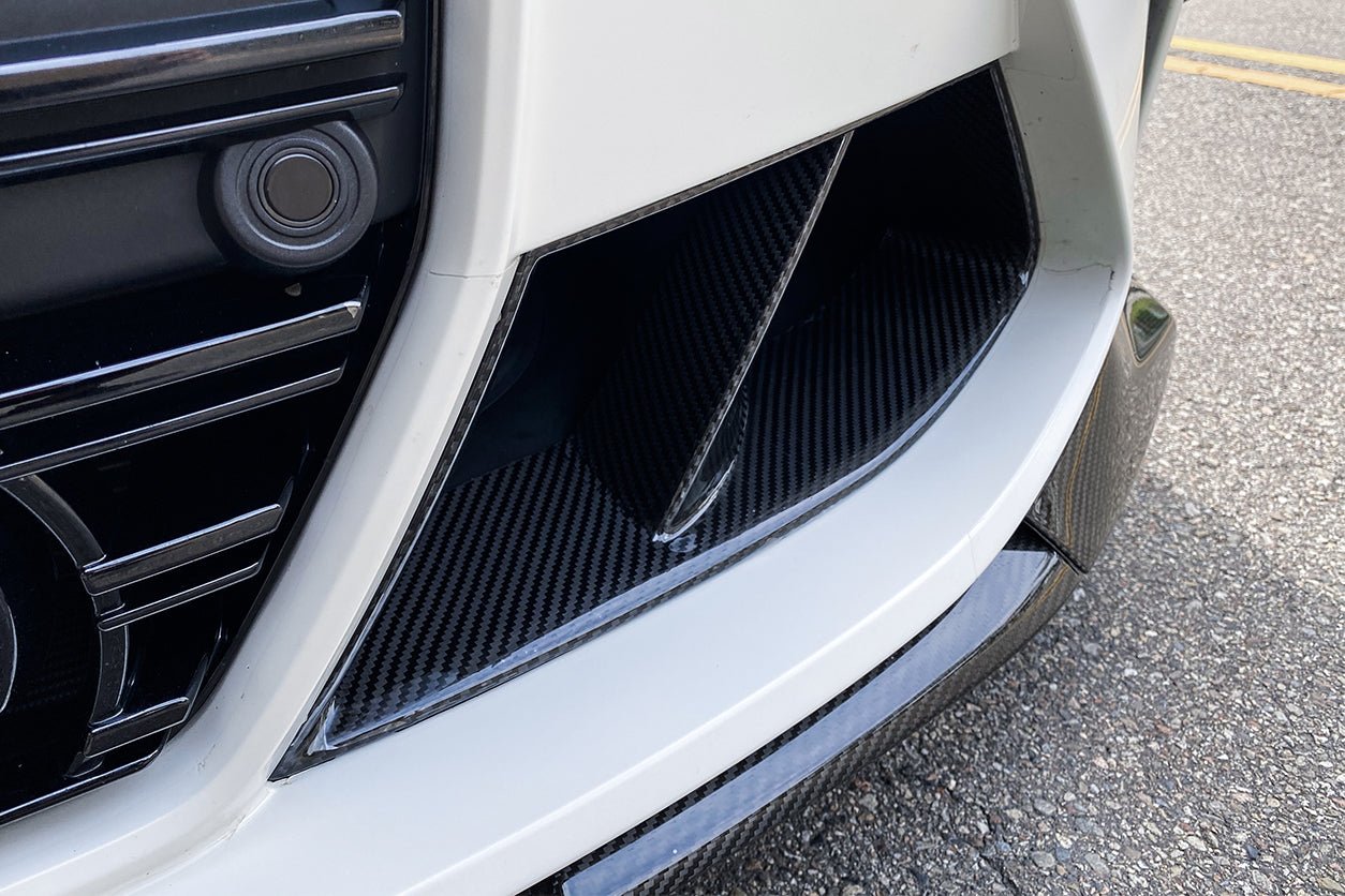 2021-2025 BMW M3 G80 M4 G82 G83 MP Style Carbon Fiber Front Bumper Air Vents
