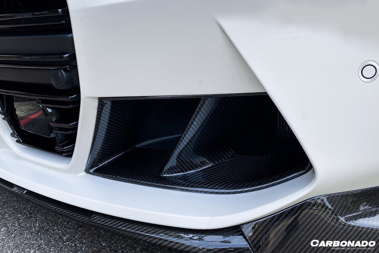 2021-2025 BMW M3 G80 M4 G82 G83 MP Style Carbon Fiber Front Bumper Air Vents