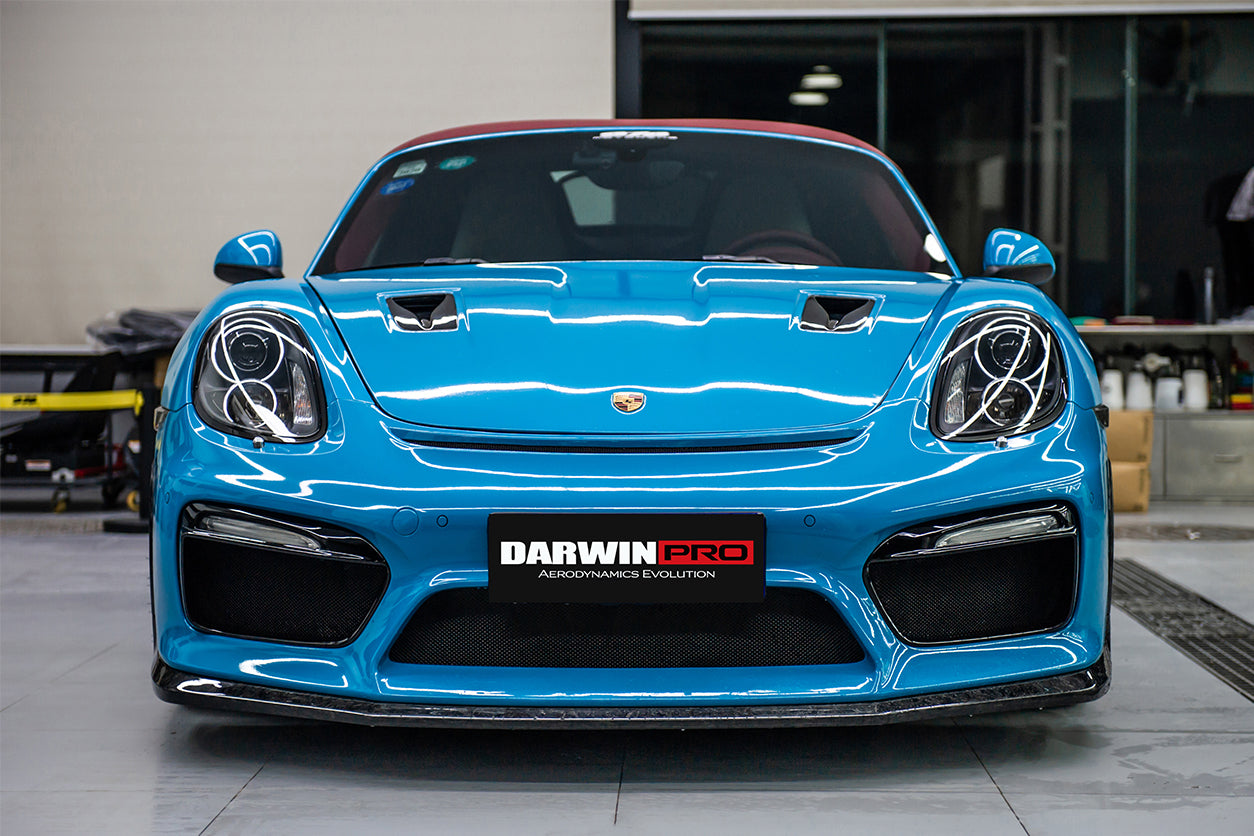 2012 - 2024 Porsche 718 & 981 Cayman & Boxster GT2RS Style Carbon Fiber Hood