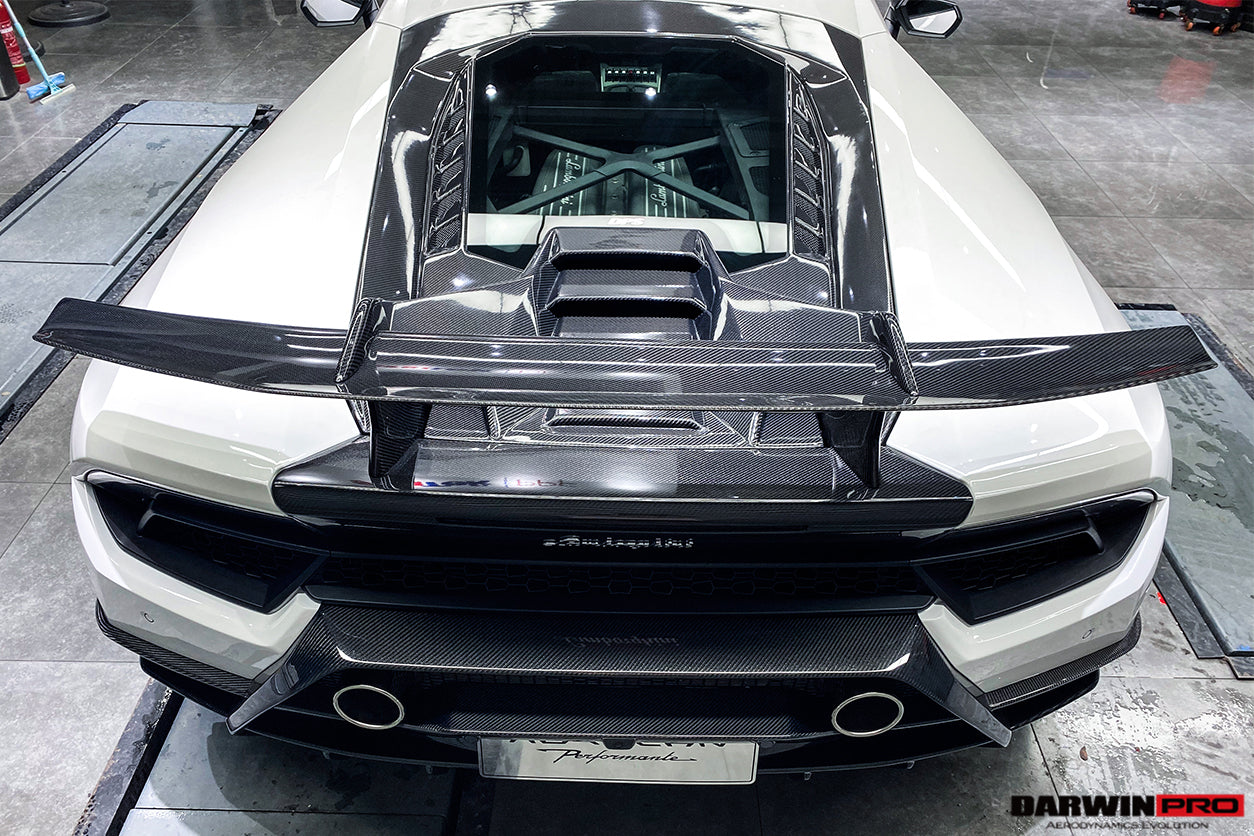 2015 - 2020 Lamborghini Huracan LP610 & LP580 Performante Style Partial Carbon Rear Bumper