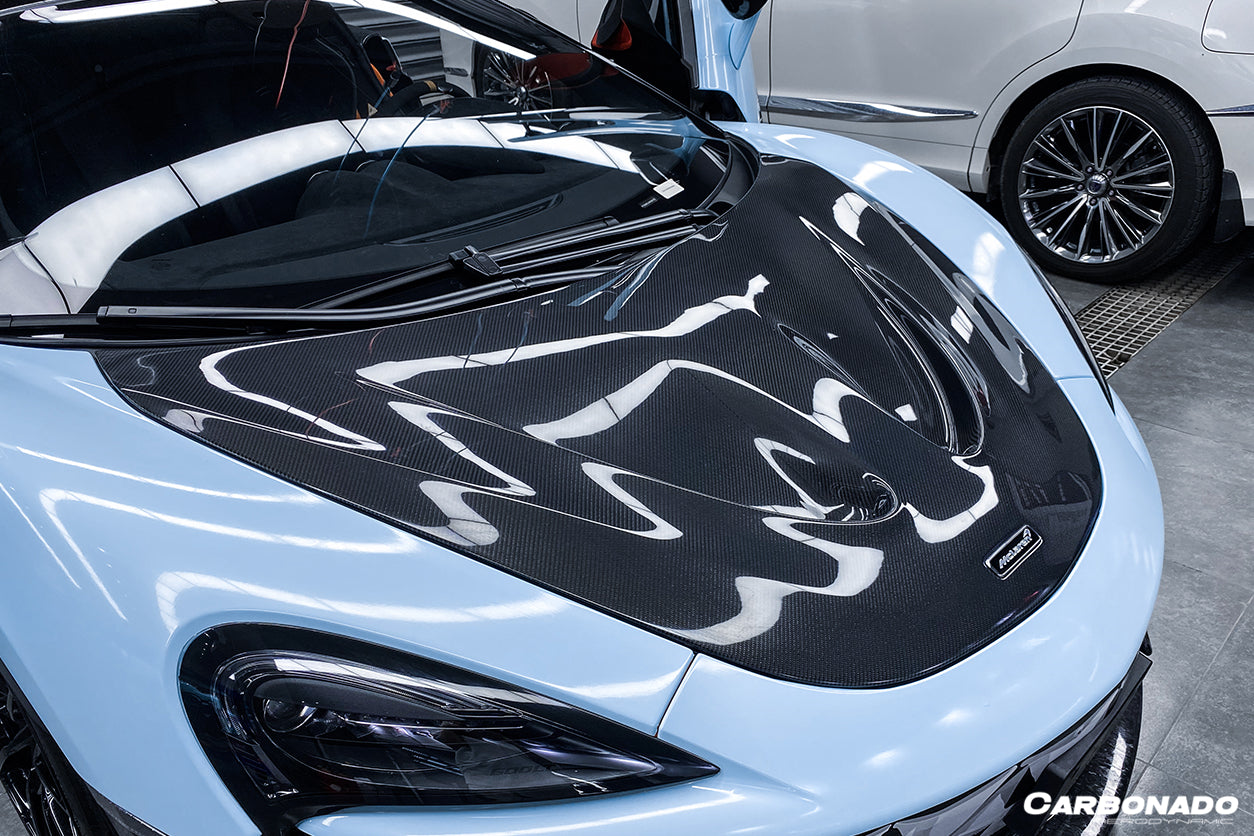2018 - 2021 McLaren 600lt & 2015 - 2021 540c & 570s & 570gt P1 Style Carbon Fiber Hood