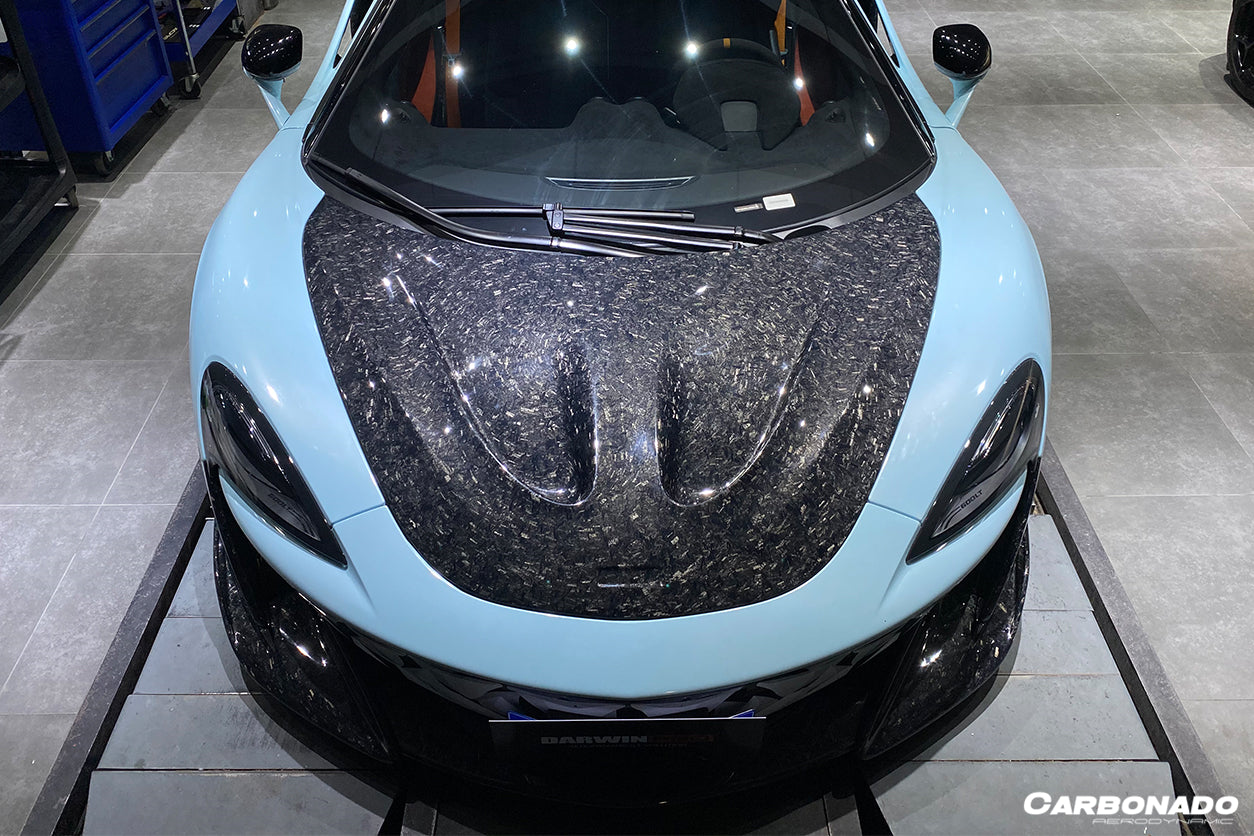 2018 - 2021 McLaren 600lt & 2015 - 2021 540c & 570s & 570gt P1 Style Carbon Fiber Hood