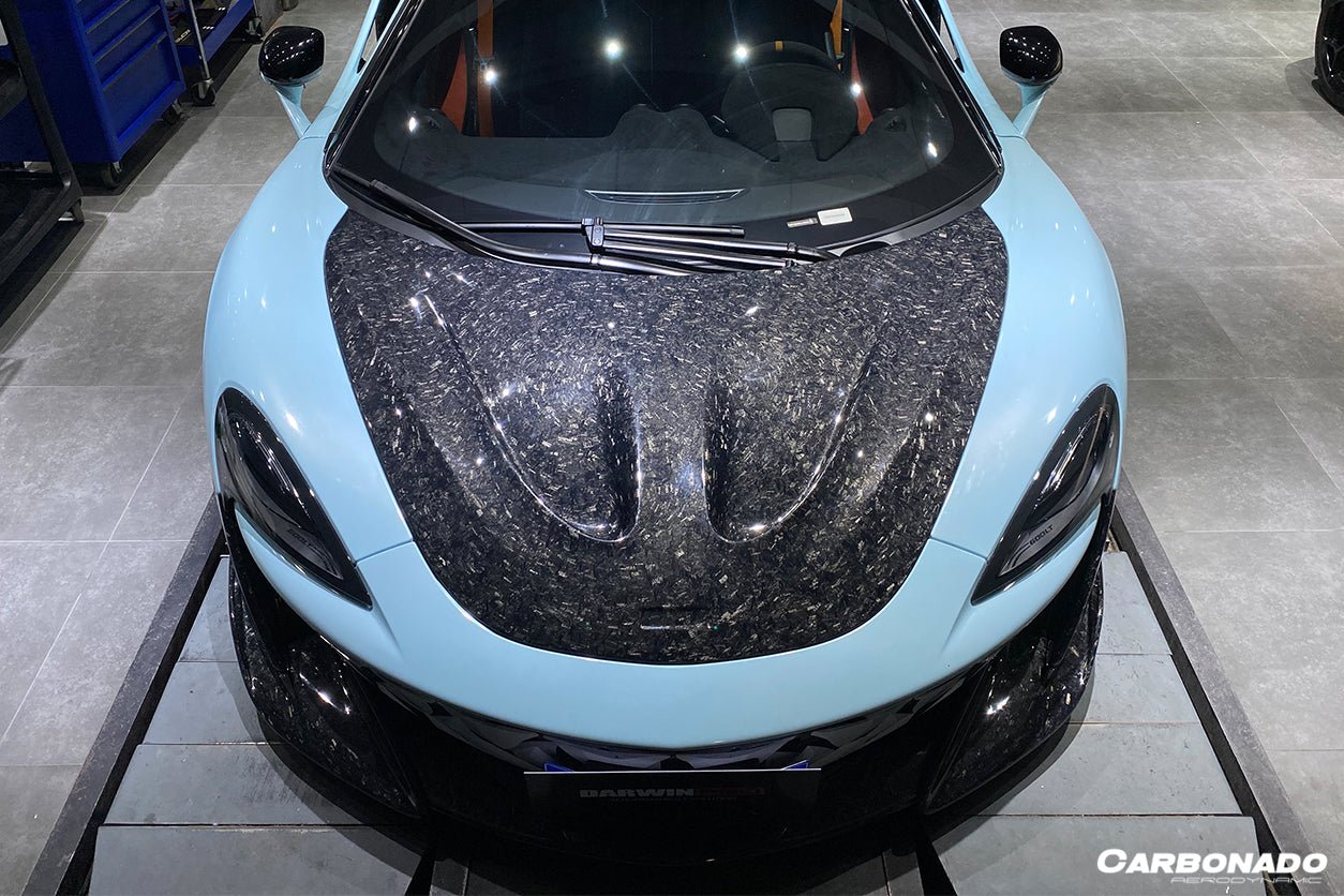 2018 - 2021 McLaren 600lt & 2015 - 2021 540C & 570s & 570gt P1 Style Carbon Fiber Hood