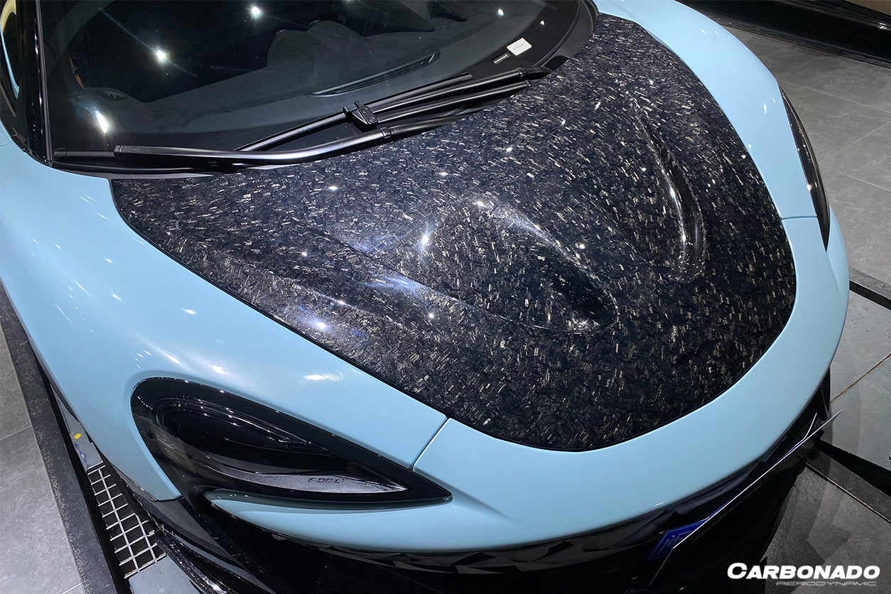 2018 - 2021 McLaren 600lt & 2015 - 2021 540c & 570s & 570gt P1 Style Carbon Fiber Hood