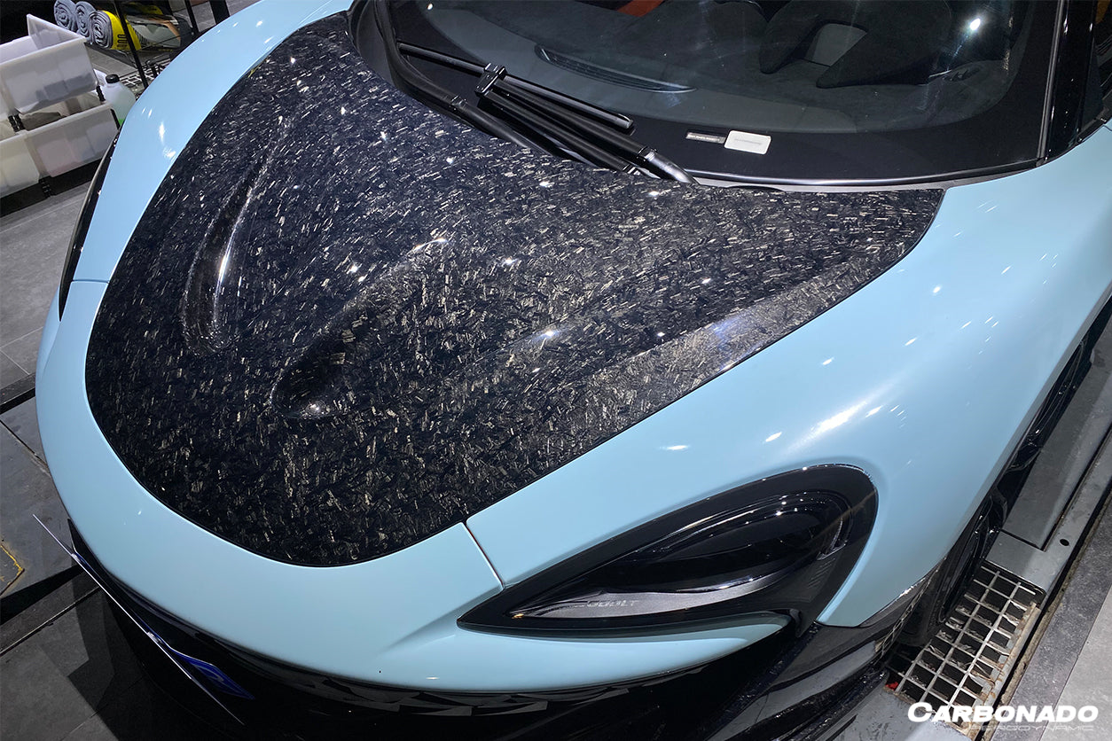 2018 - 2021 McLaren 600lt & 2015 - 2021 540c & 570s & 570gt P1 Style Carbon Fiber Hood