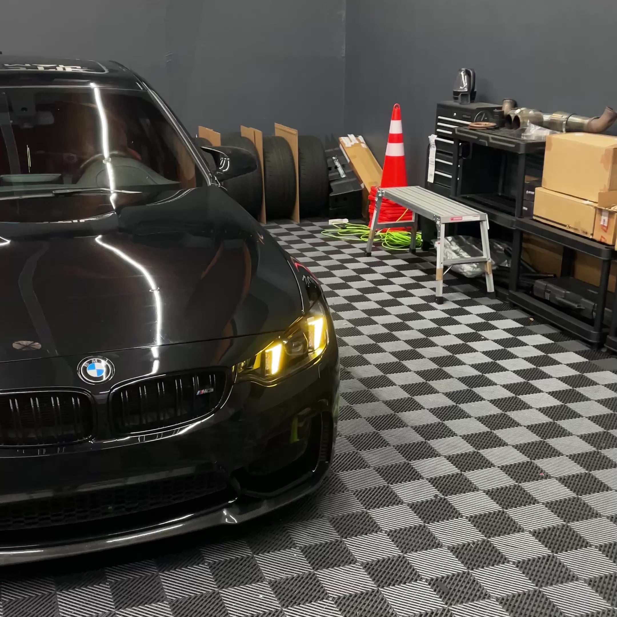 F8X F80 M3 F82 M4 & F32 Coupe Complete Snake Eyes Style LED Headlights CSL Yellow/White 2014 - 2020