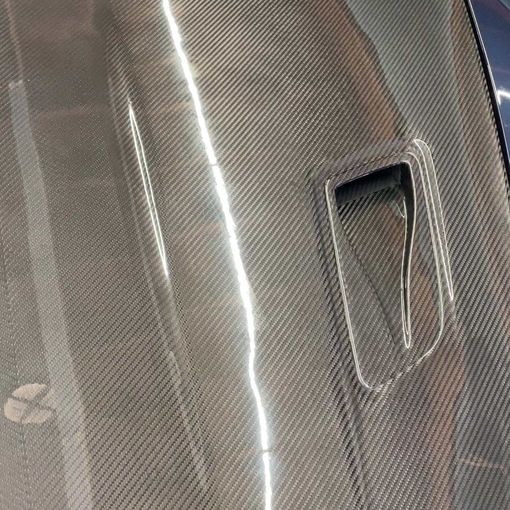 991 Porsche GT3RS Style Double Sided Carbon Fiber Vented Hood (2012 - 2019)