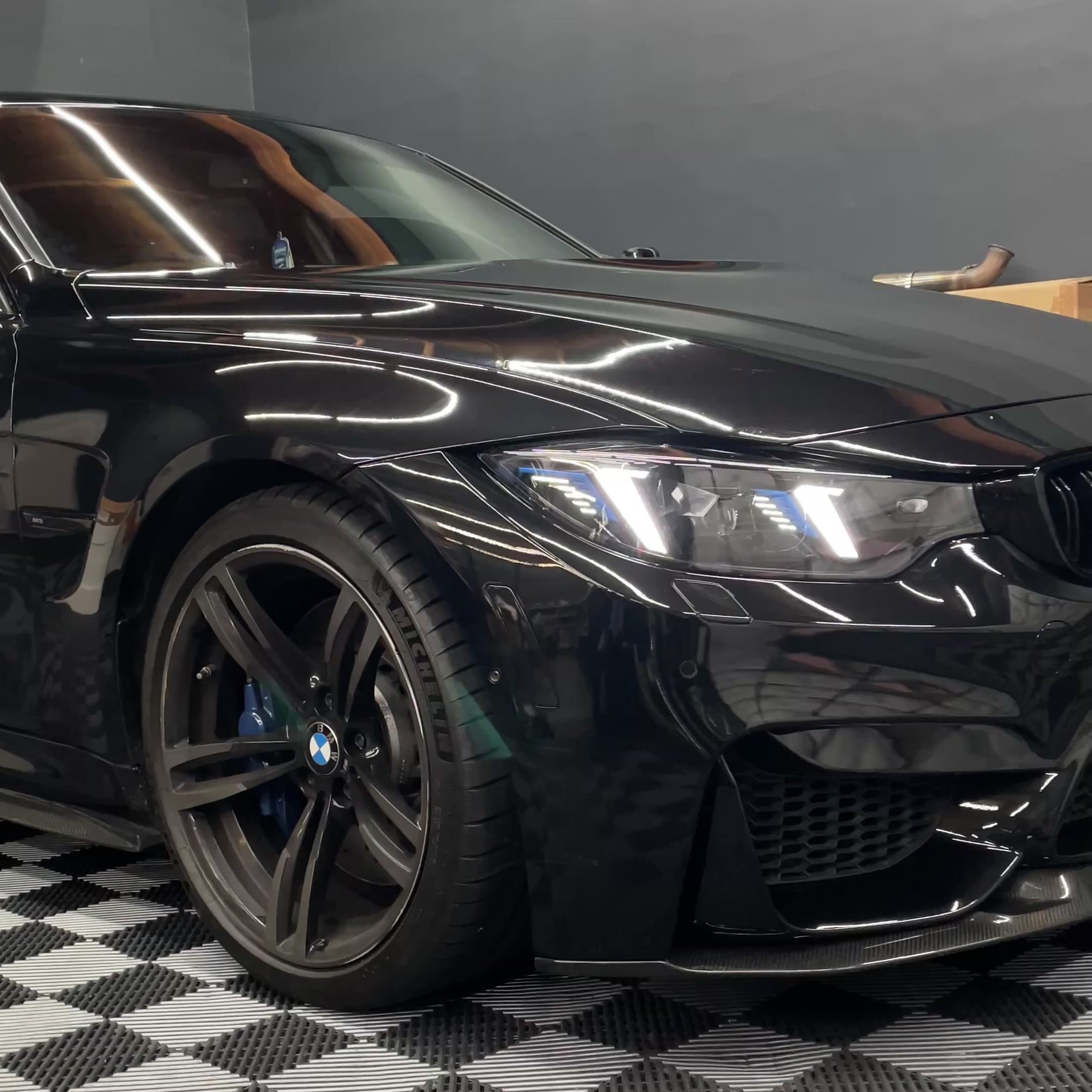 F8X F80 M3 F82 M4 & F32 Coupe Complete Snake Eyes Style LED Headlights CSL Yellow/White 2014 - 2020