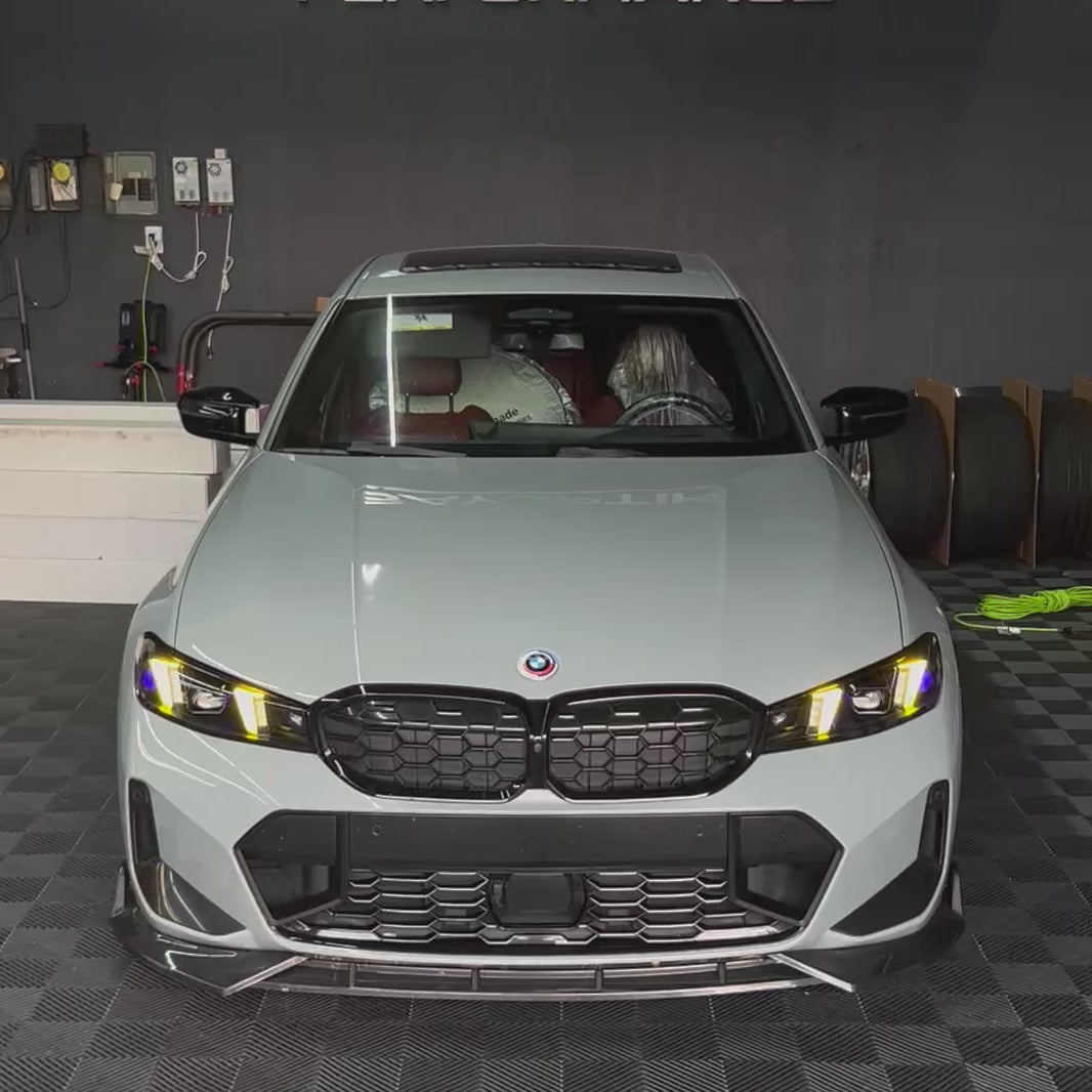 BMW G20 Complete Snake Eyes Style CSL Yellow/White LED Headlights 2023 - 2025