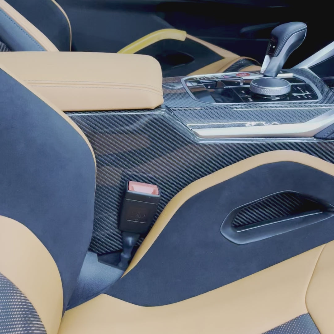 BMW G8x M3, M4, M2 Carbon Fiber Center Console Side & Rear – Bayoptiks