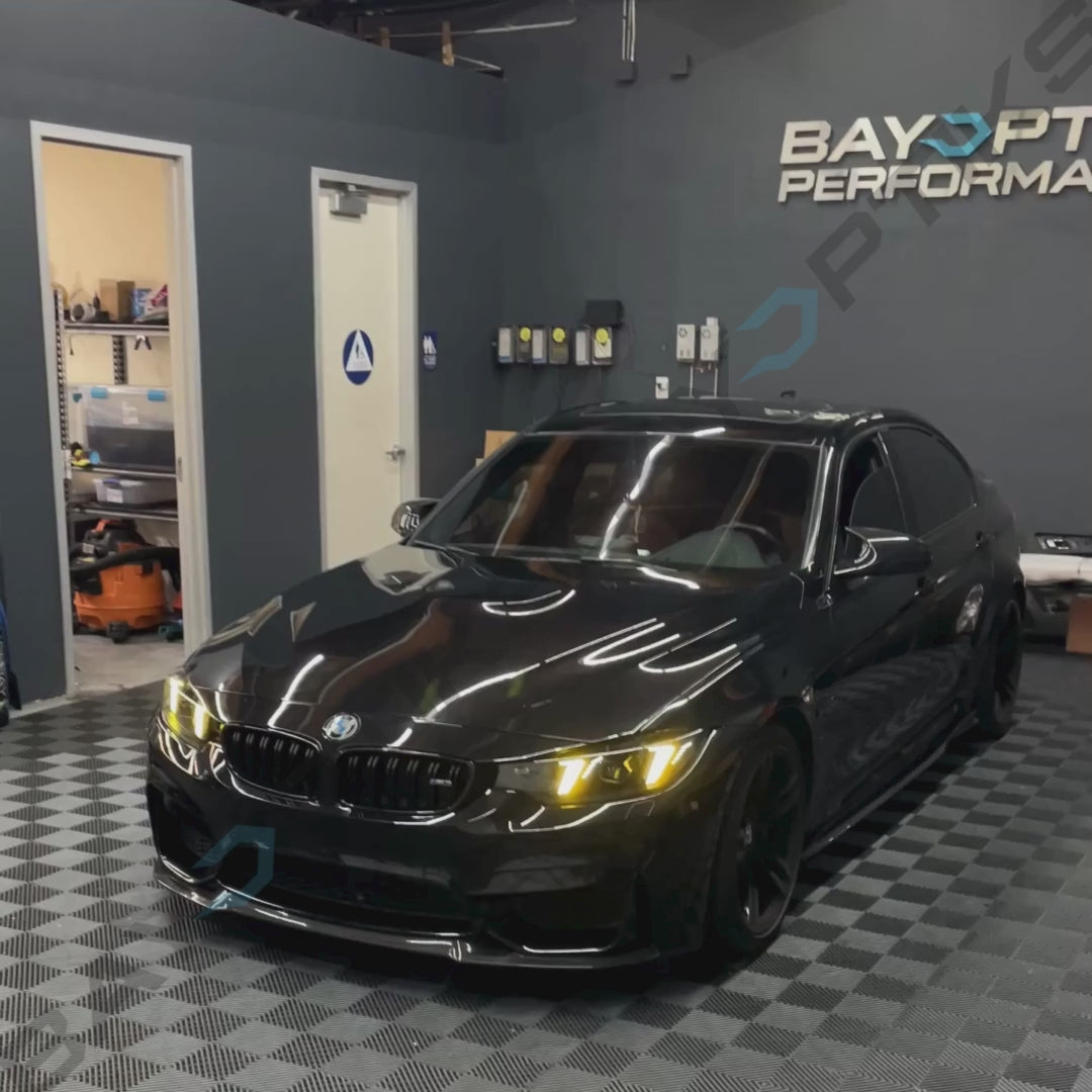 F8X F80 M3 F82 M4 & F32 Coupe Complete Snake Eyes Style LED Headlights CSL Yellow/White 2014 - 2020