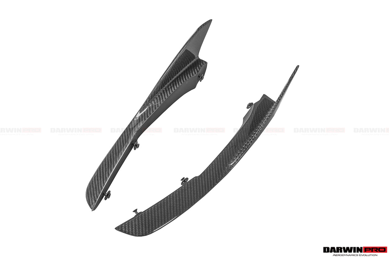 2017 - 2021 McLaren 720s Se²NWB Style Carbon Fiber Front Bumper Canards