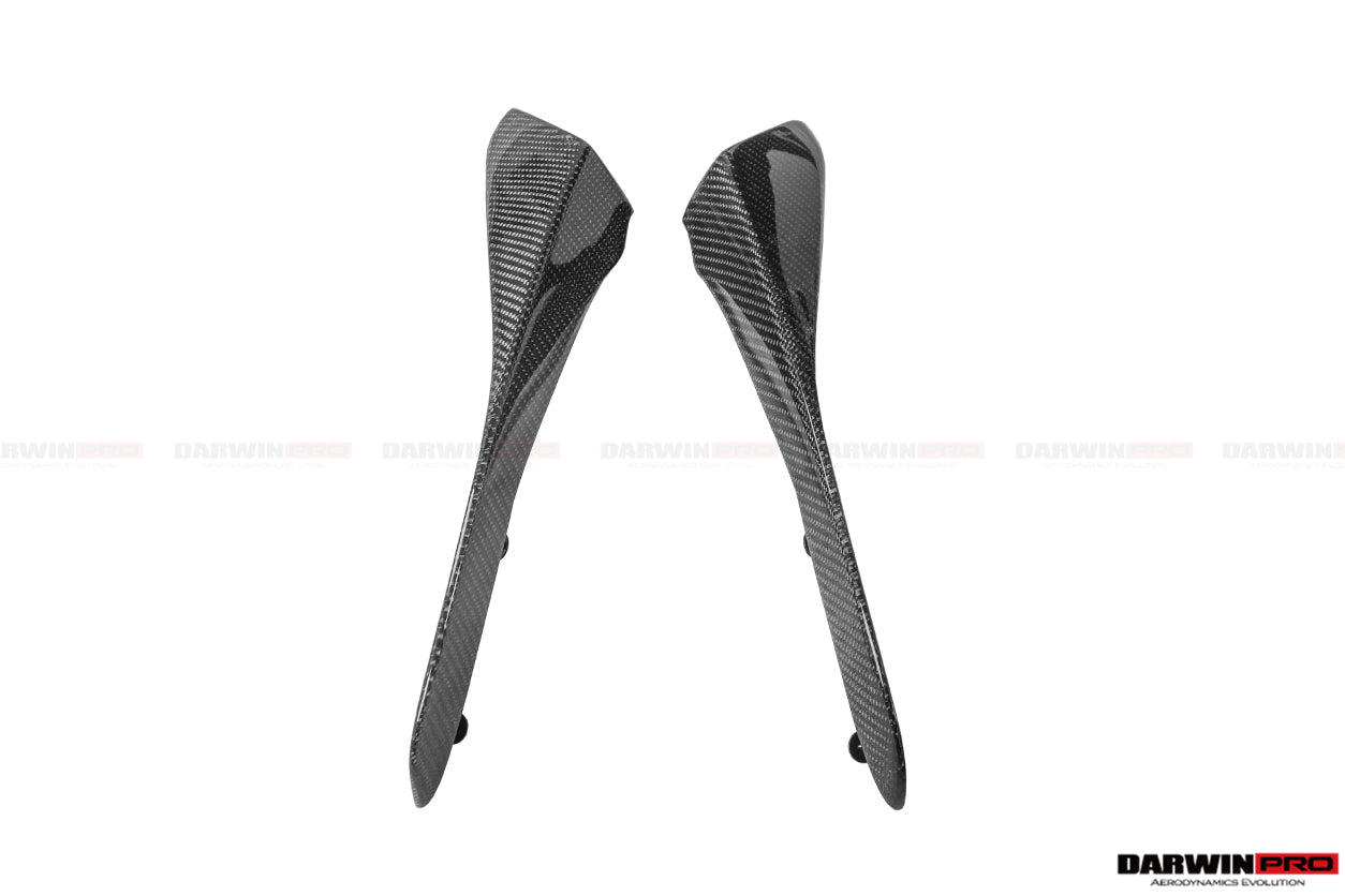2017 - 2021 McLaren 720s Se²NWB Style Carbon Fiber Front Bumper Canards