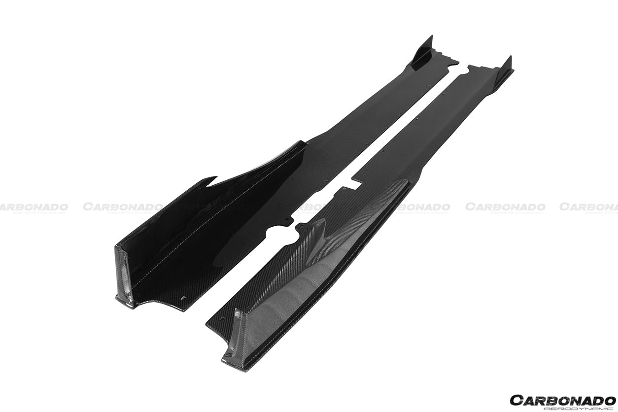 2015 - 2019 Lamborghini Huracan LP610&LP580 MD Style Carbon Fiber Side Skirts Under Board
