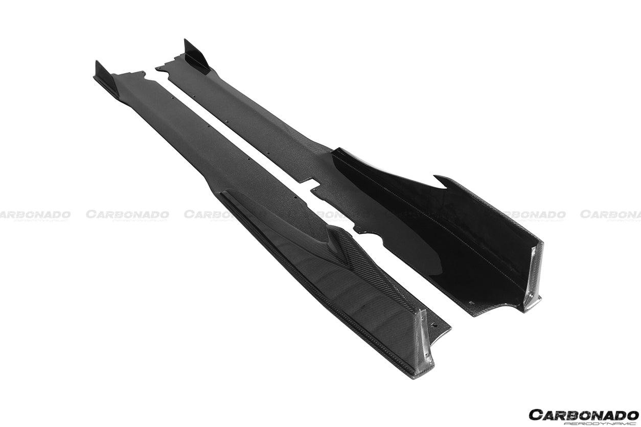 2015 - 2019 Lamborghini Huracan LP610&LP580 MD Style Carbon Fiber Side Skirts Under Board
