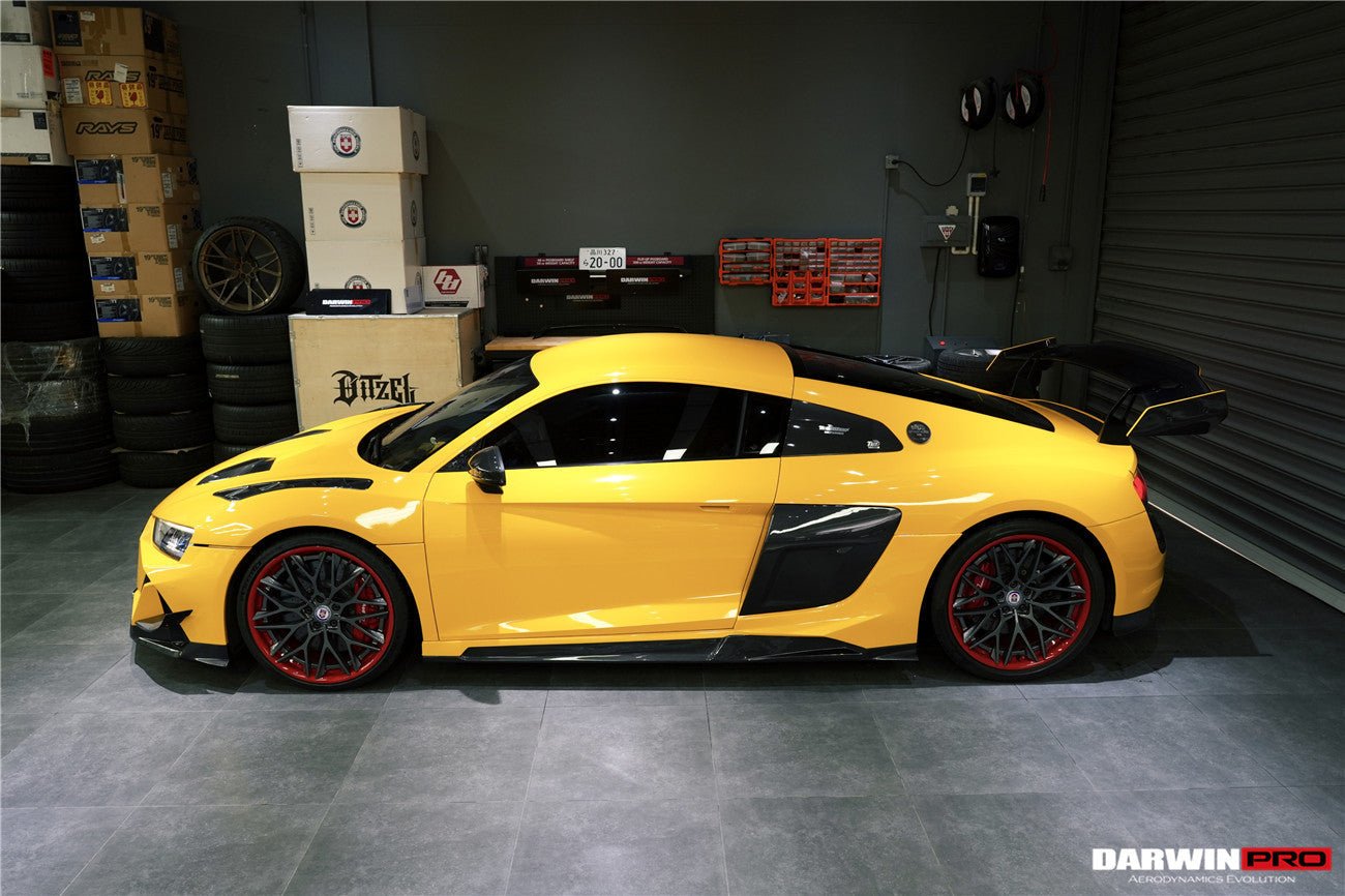 2016 - 2018 Audi R8 Coupe/Spyder iMPII Carbon Fiber Side Skirts Add on