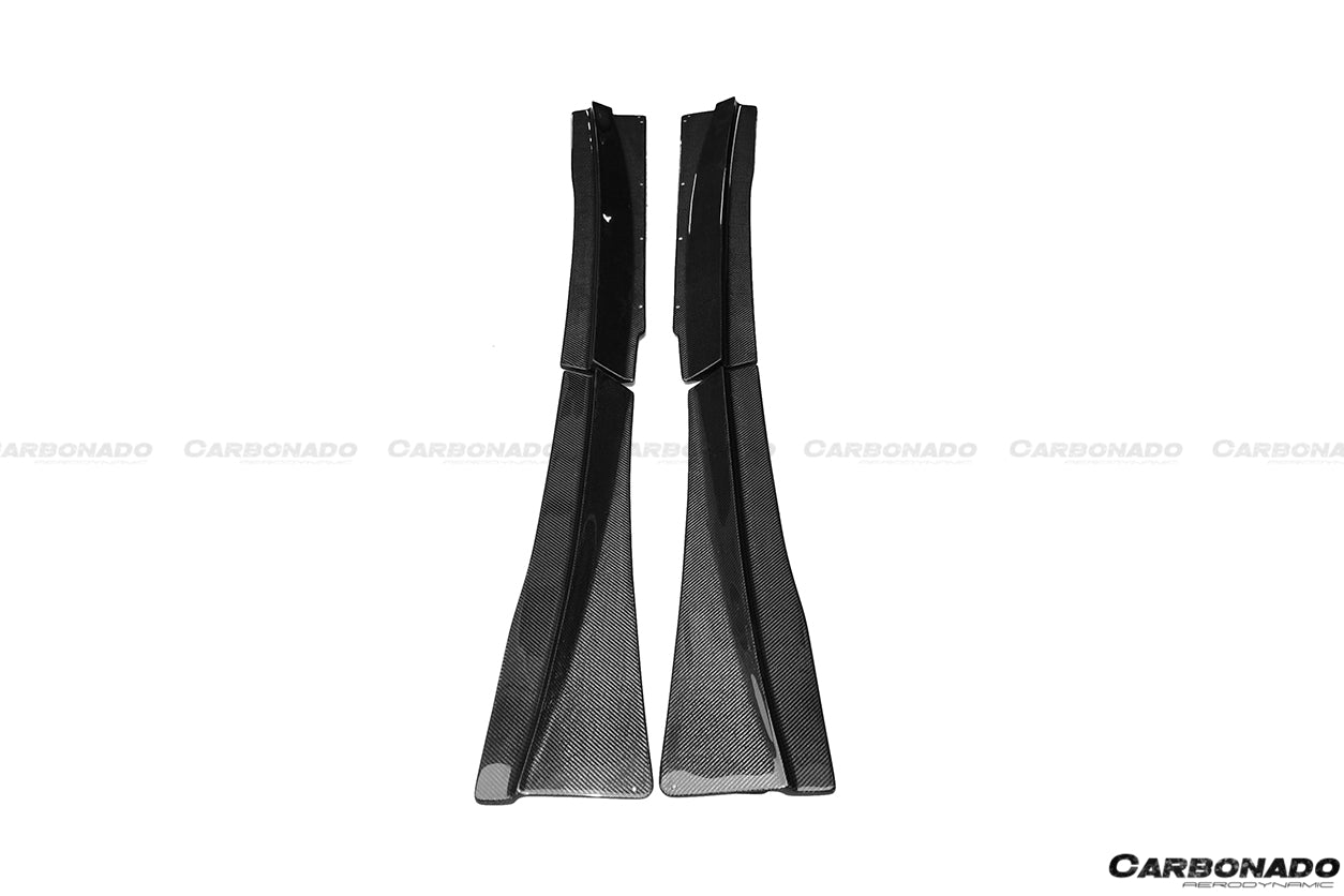 2011 - 2015 McLaren MP4 12C 650S RZS Style Carbon Fiber Side Skirts