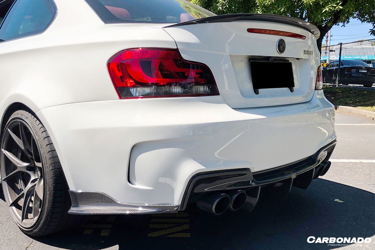 2008-2013 BMW 1M RZ Style Carbon FIber Rear Lip & Diffuser Undertray
