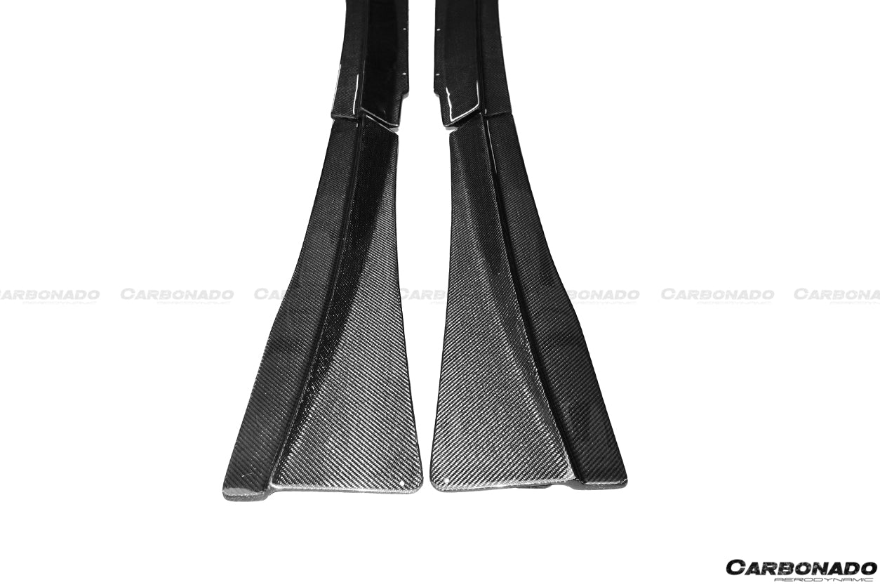 2011 - 2015 McLaren MP4 12C 650S RZS Style Carbon Fiber Side Skirts