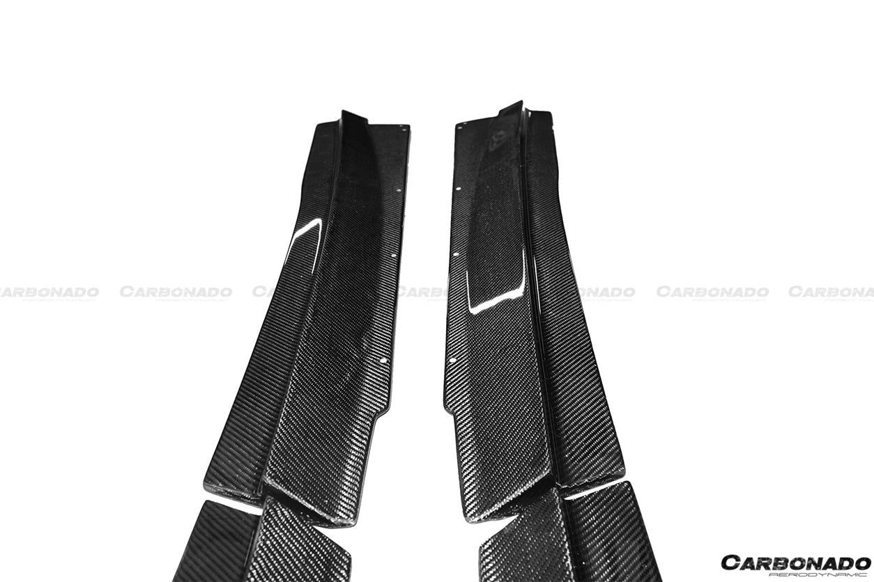2011 - 2015 McLaren MP4 12C 650S RZS Style Carbon Fiber Side Skirts