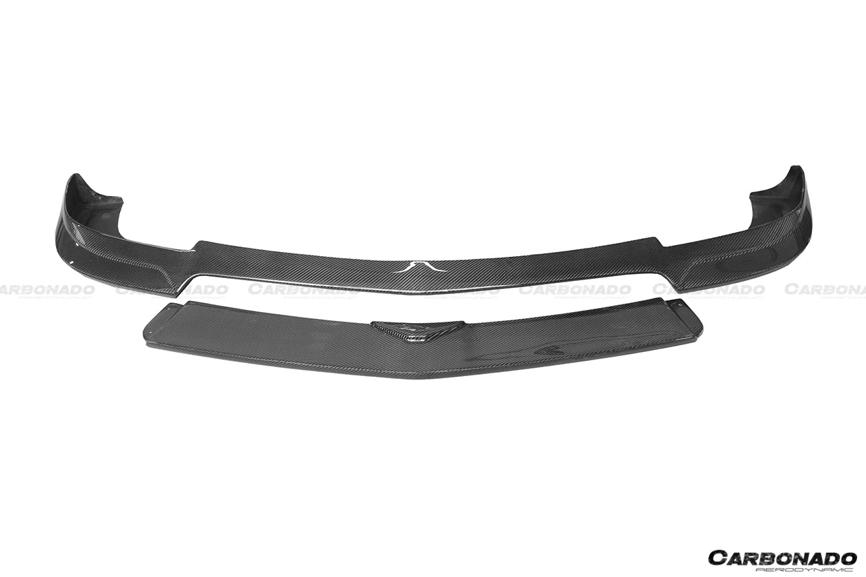 2012 - 2014 Mercedes Benz W204 C63 AMG RZ Style Carbon Fiber Front Lip