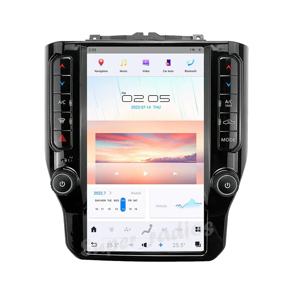 Dodge | Ram 11.8 Inch Vertical Touchscreen CarPlay Infotainment System 2019-Up