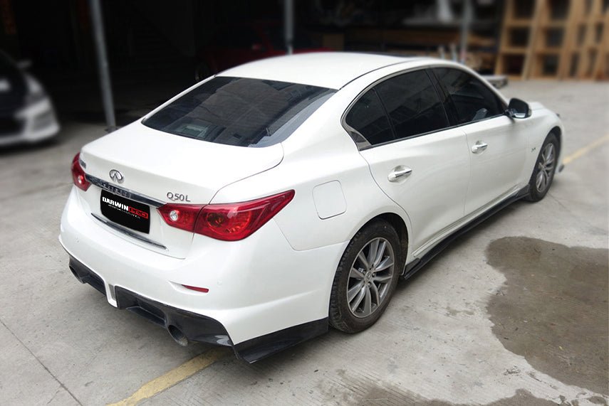2014 - 2017 Infiniti Q50 Sedan EAU ROUGE Style Rear Bumper