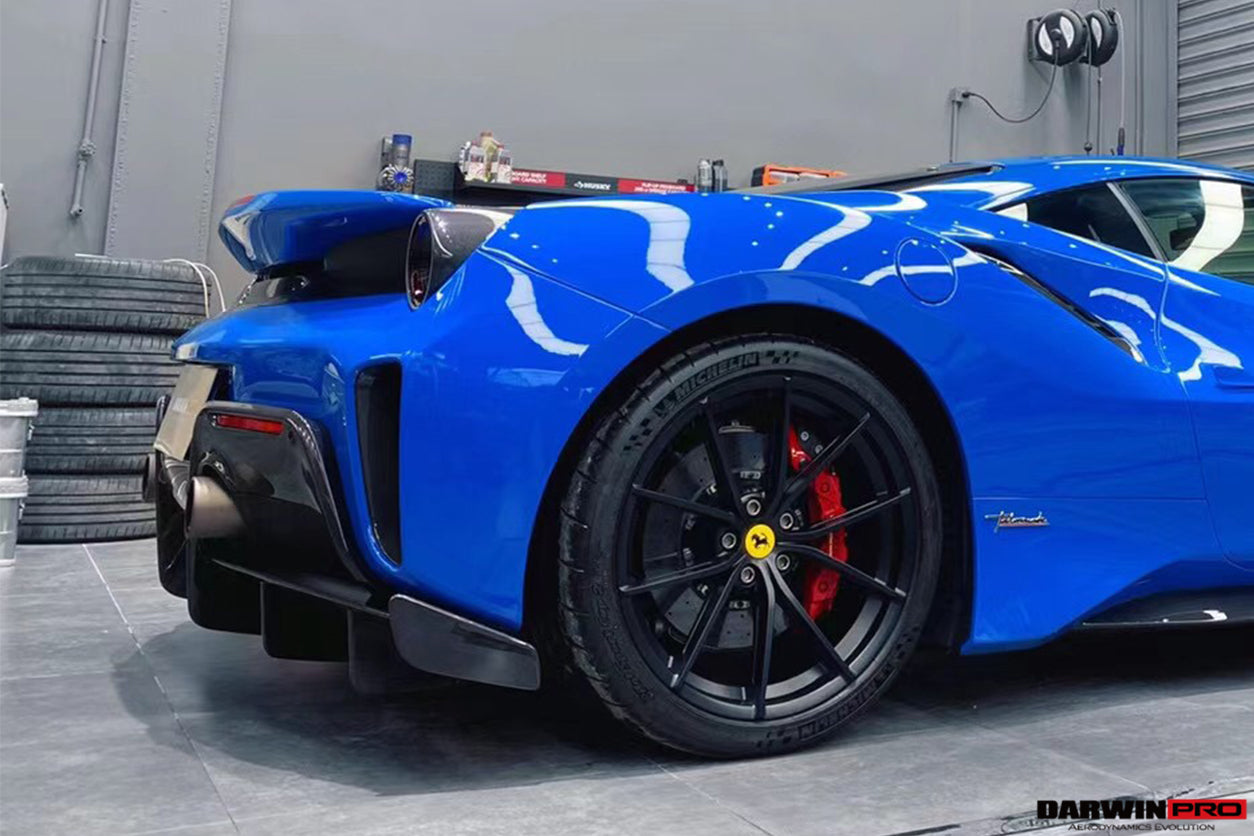 2018 - 2022 Ferrari 488 Pista Origenal Rear Bumper Carbon Fiber Upper Shell