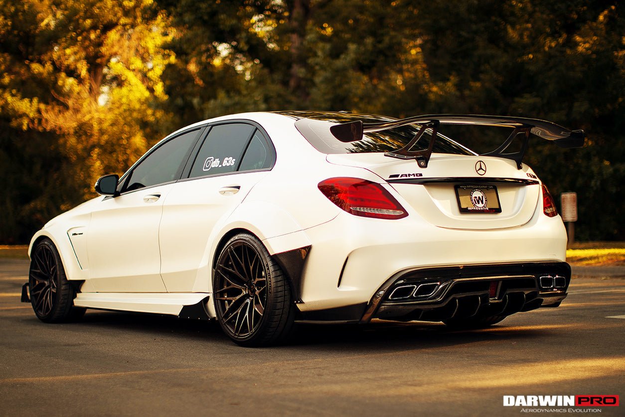 2015 - 2018 Mercedes Benz W205 C63/S AMG Sedan IMP Performance Carbon Fiber Rear Caps