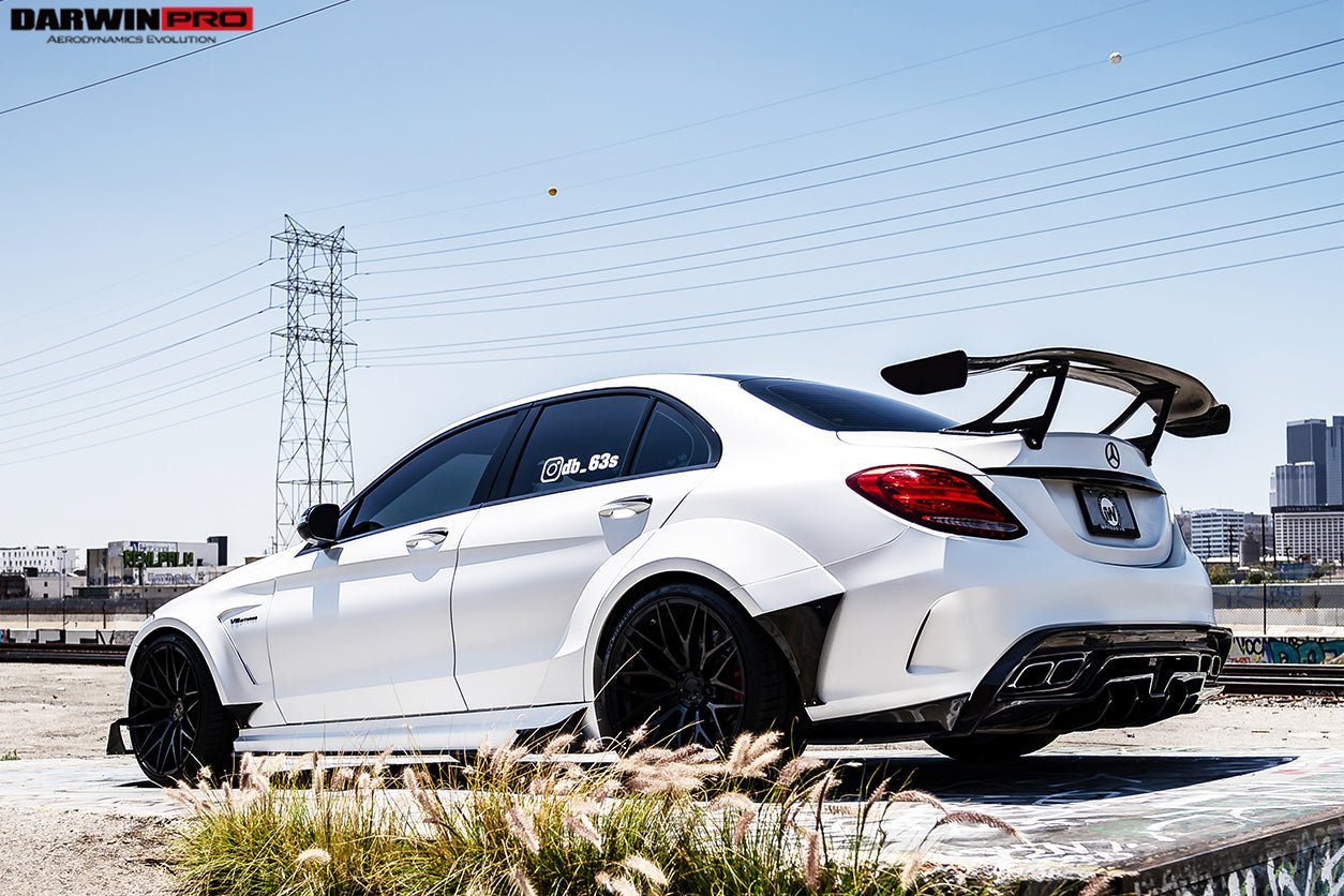 2015 - 2018 Mercedes Benz W205 C63/S AMG Sedan IMP Performance Carbon Fiber Rear Caps