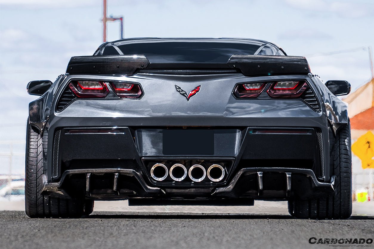 2013-2019 Corvette C7 Z51 ROX Style Rear Diffuser