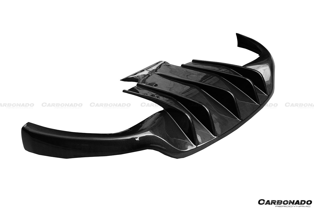 2008 - 2013 Maserati GranTurismo MC Style Carbon Fiber Rear Diffuser