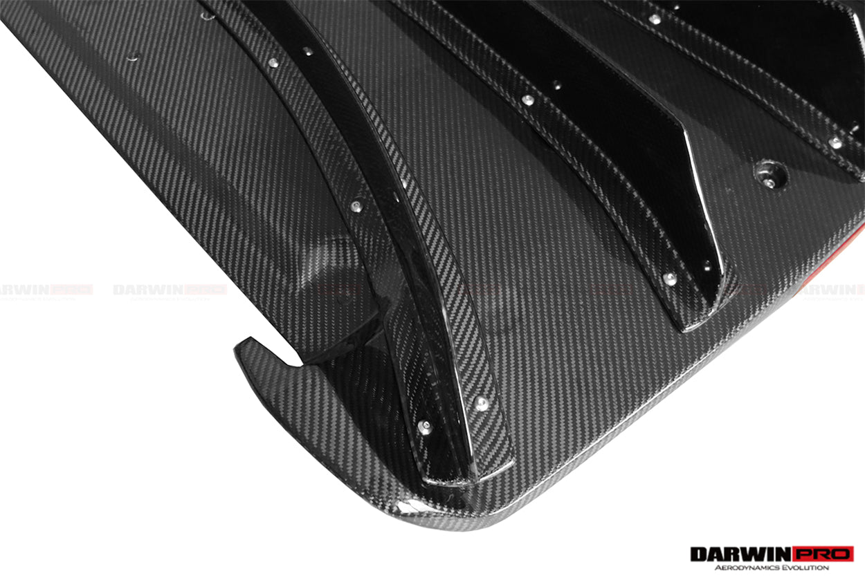 2012 - 2022 Nissan GTR R35 DBA & EBA NSM Style Carbon Fiber Rear Diffuser With canards & break light