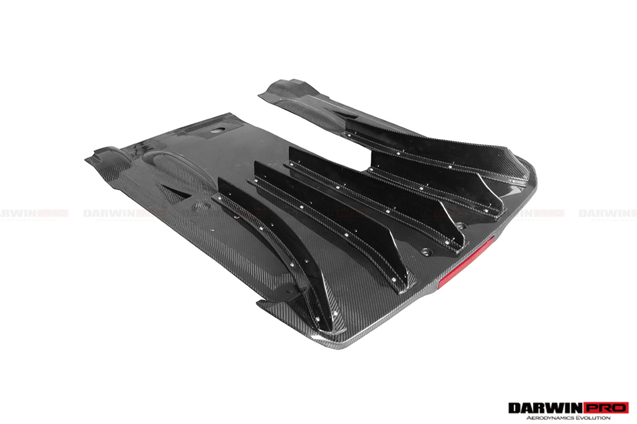 2012 - 2022 Nissan GTR R35 DBA & EBA NSM Style Carbon Fiber Rear Diffuser With canards & break light