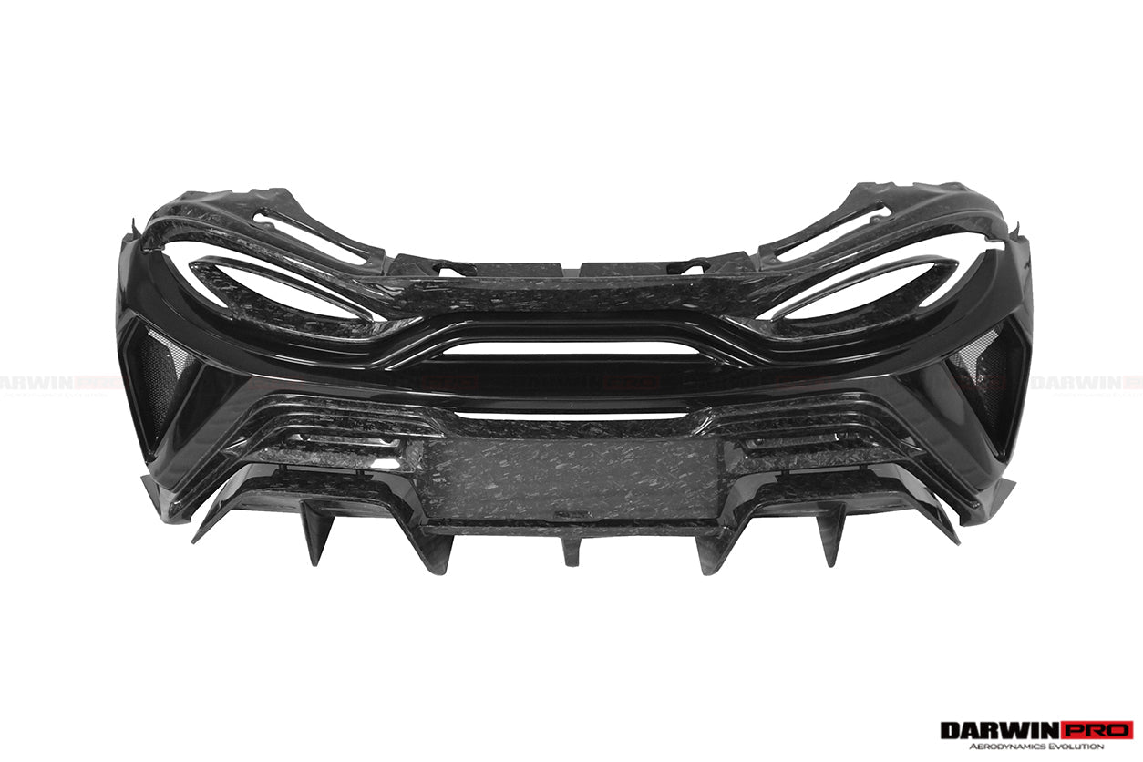 2018 - 2021 McLaren 600lt BKSS Style Partial Carbon Fiber Rear Bumper
