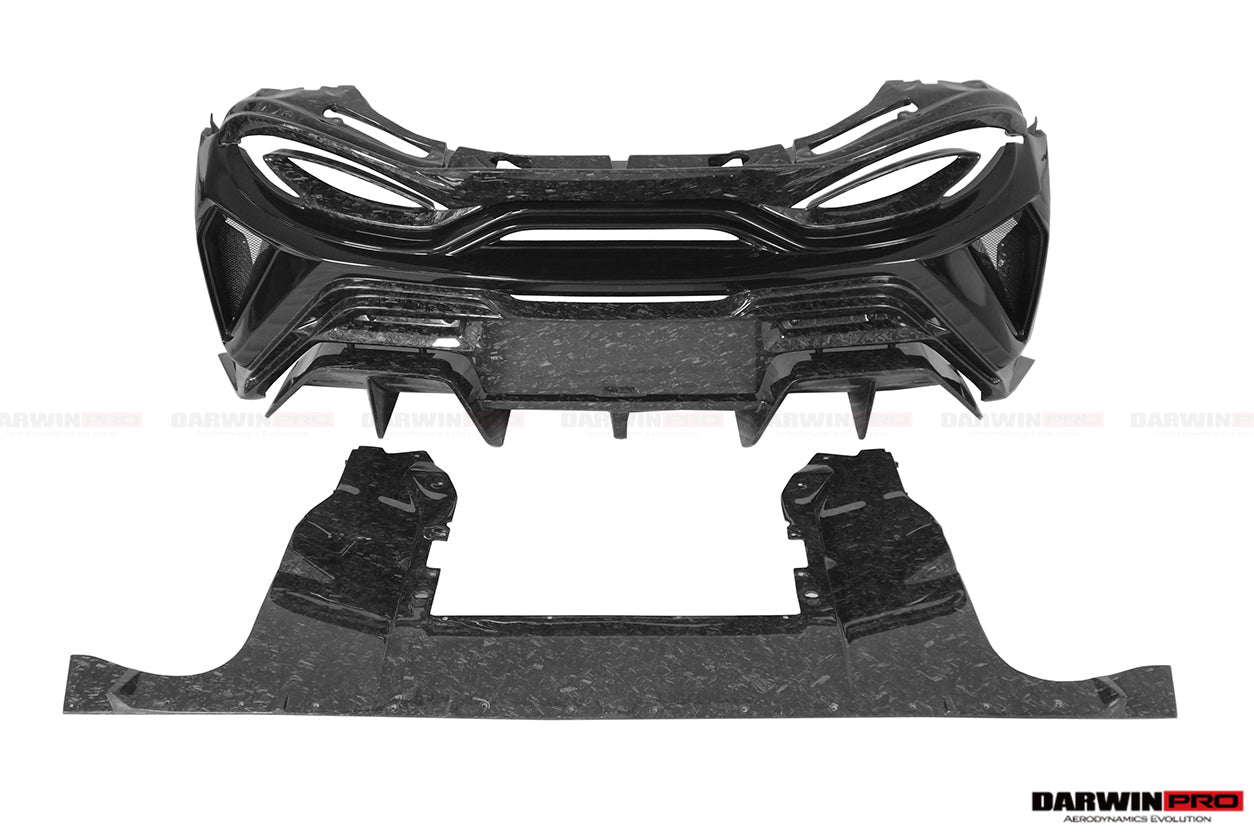 2018 - 2021 McLaren 600lt BKSS Style Partial Carbon Fiber Rear Bumper