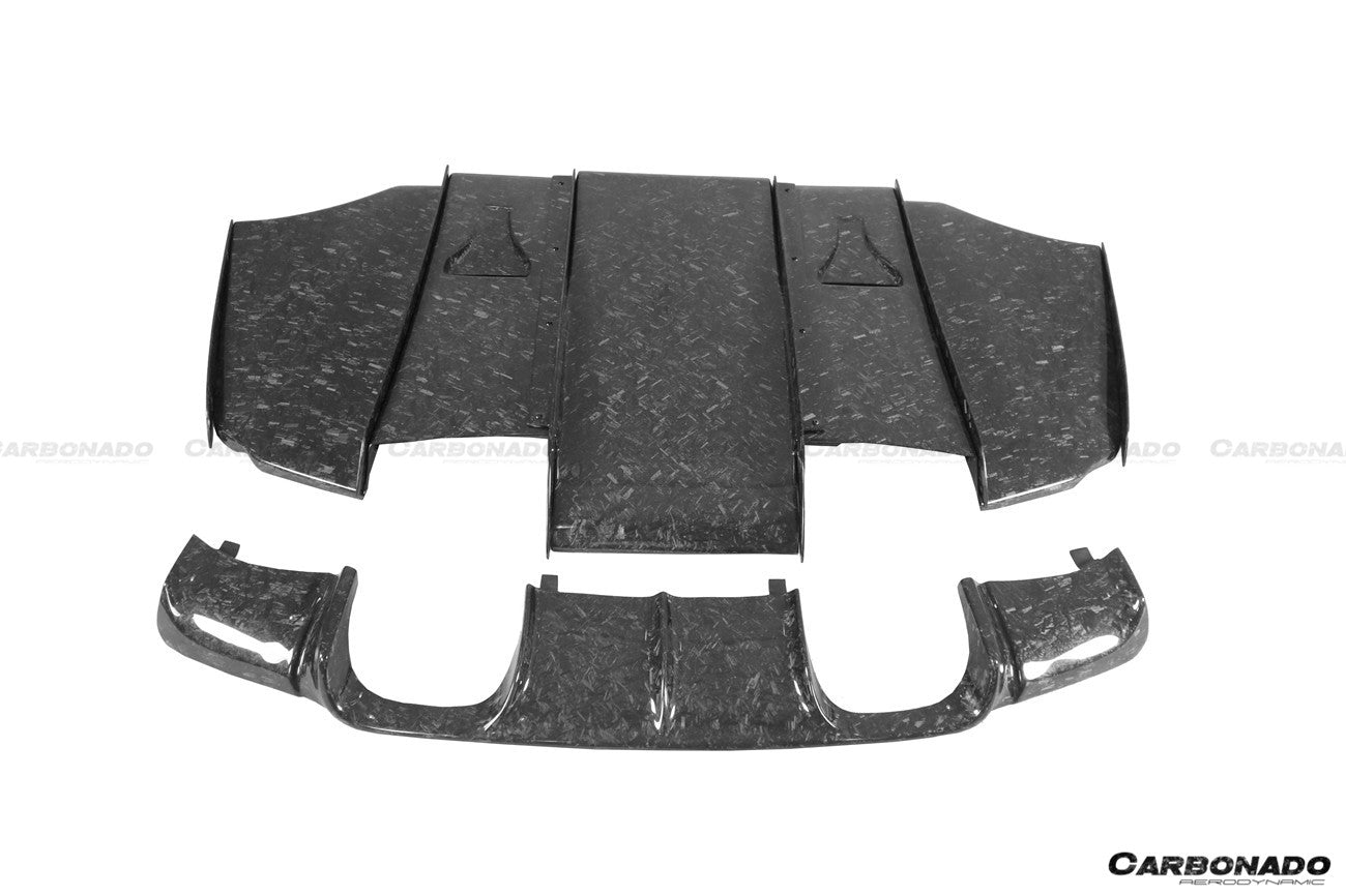 2008-2012 BMW M3 E92 E93 VA Style Carbon Fiber Rear Diffuser with Lip