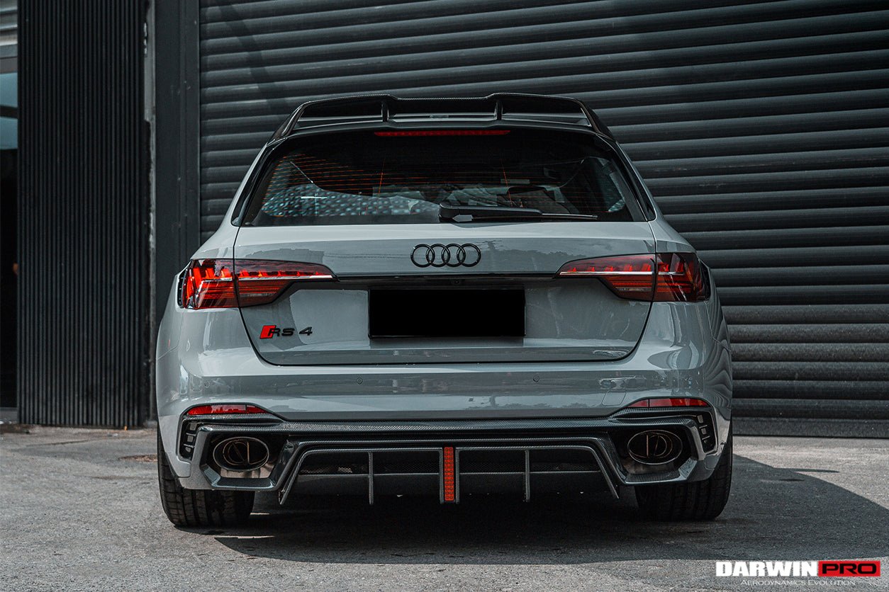 2017 - 2024 Audi RS4 B9 BKSS Style Rear Diffuser with Winglets