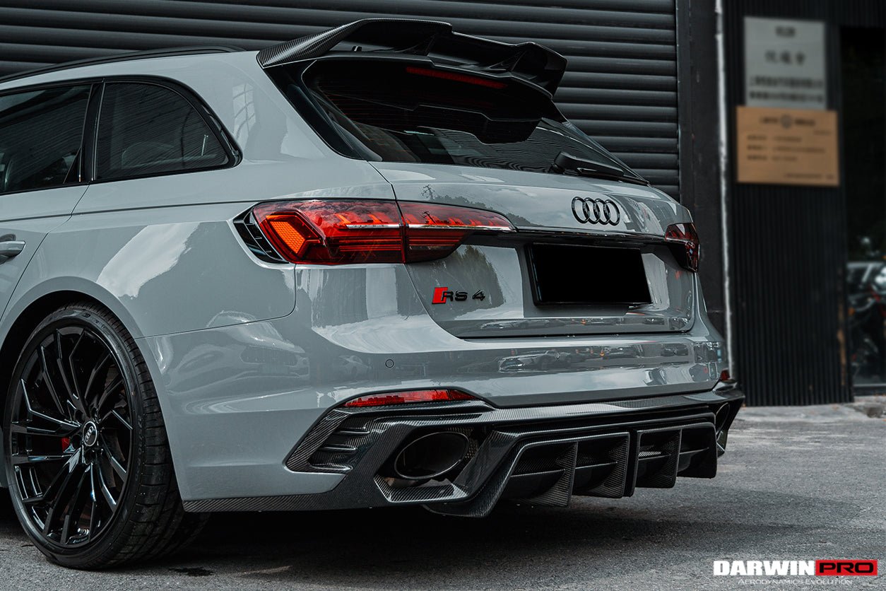 2017 - 2024 Audi RS4 B9 BKSS Style Rear Diffuser with Winglets
