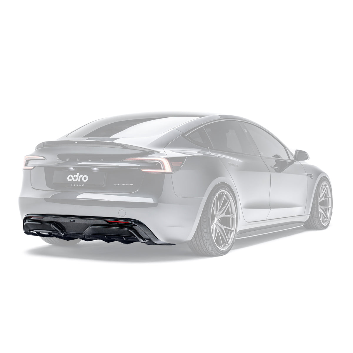 Tesla Model 3 Highland Carbon Fiber Rear Diffuser