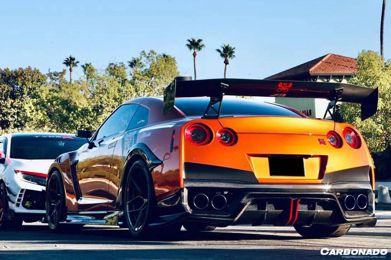 2008-2021 Nissan GTR R35 CBA/DBA/EBA VA Style Rear Fender Flare - Carbonado