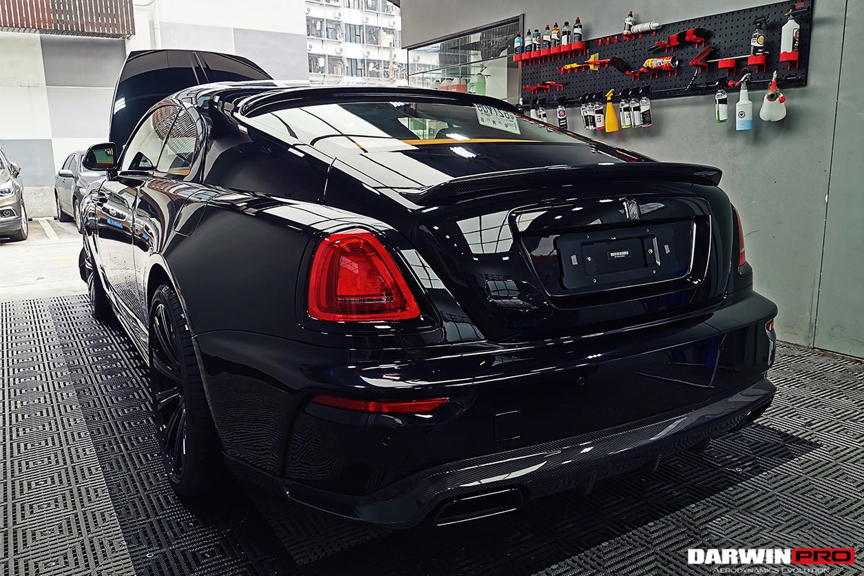 2016 - 2020 Rolls-Royce Wraith BKSSII Style Carbon Fiber Trunk Spoiler