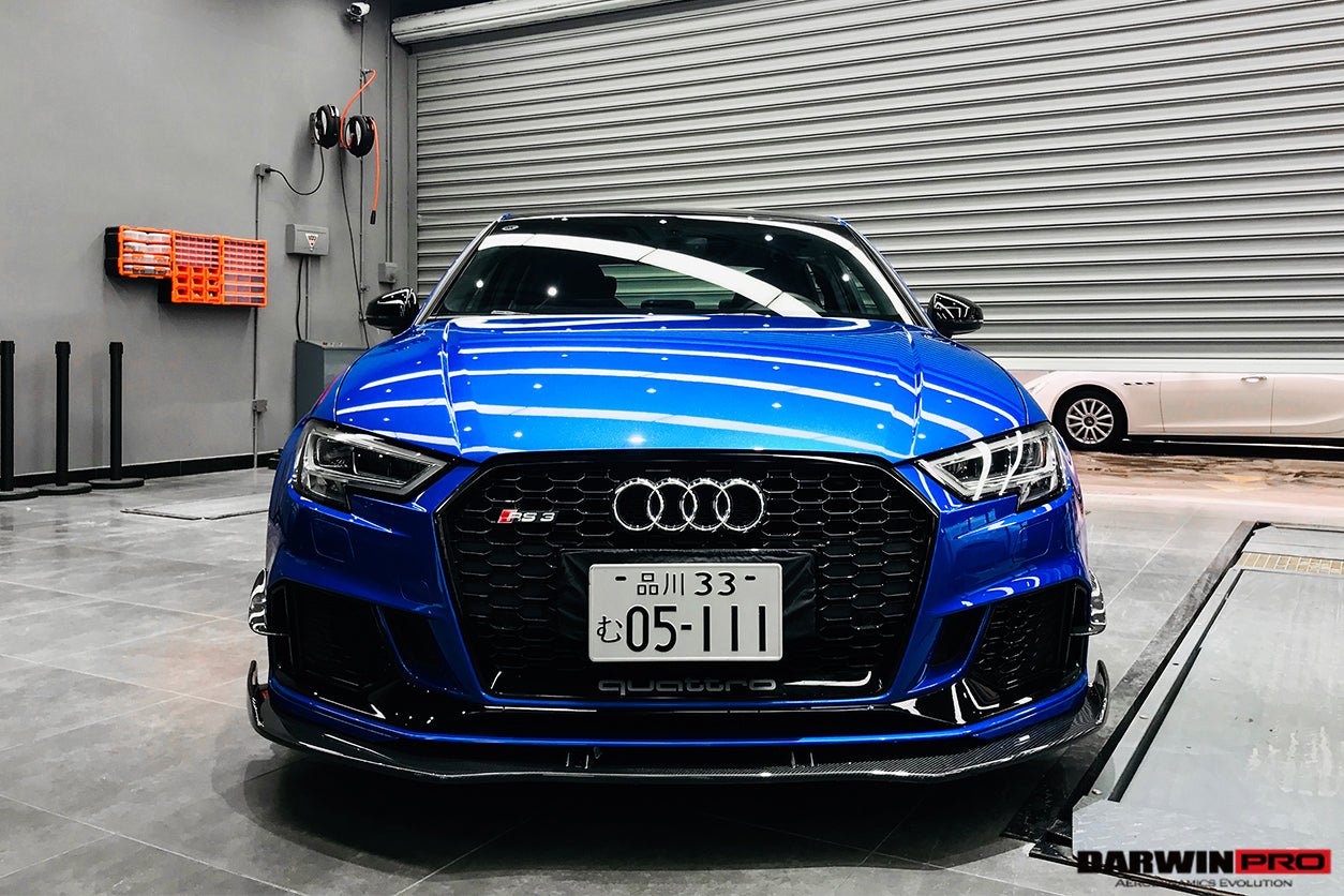 2019 - 2020 Audi RS3 BKSS Style Carbon Fiber Front Lip