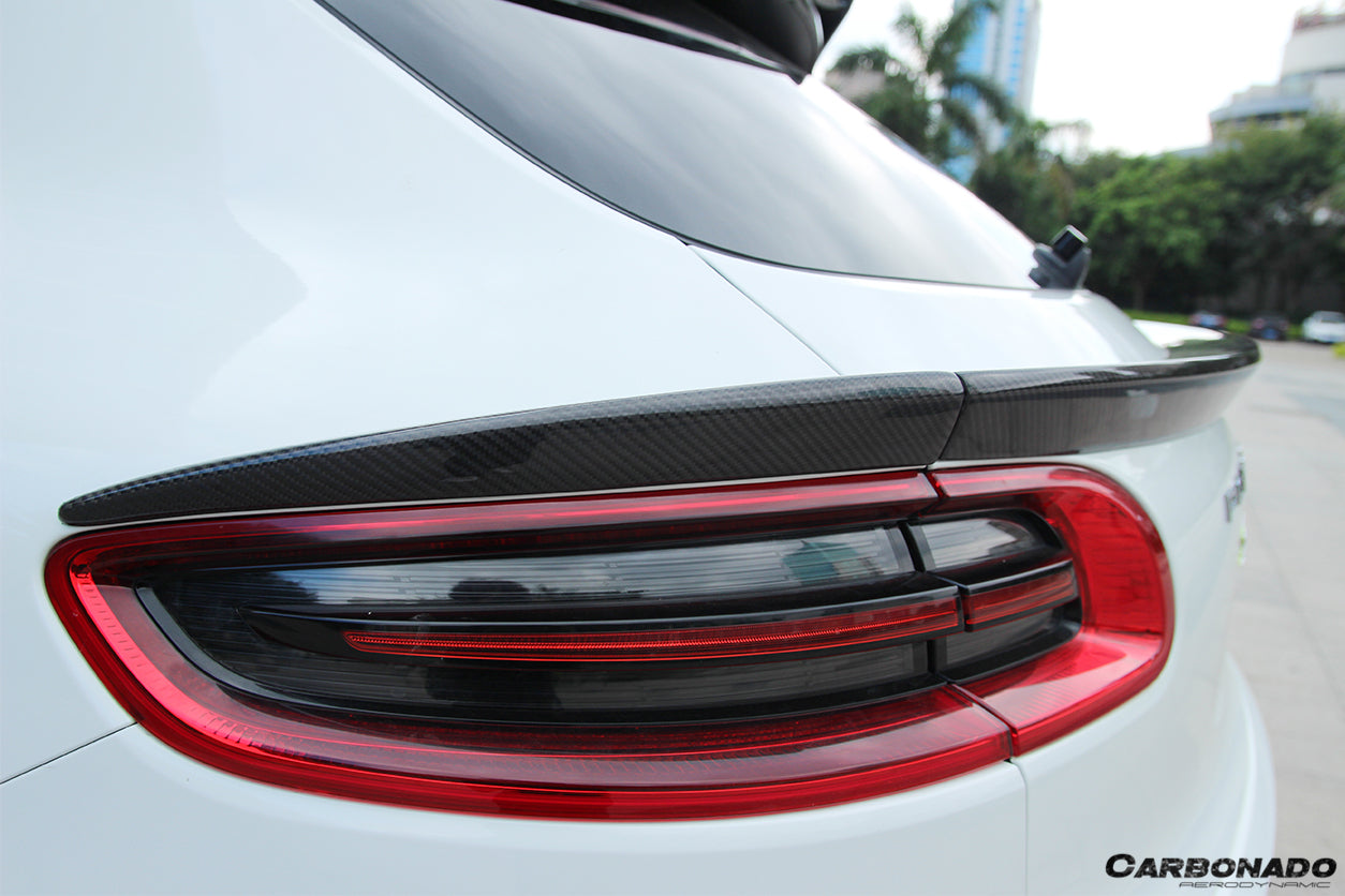 2014 - 2019 Porshe Macan BS Style Carbon Fiber Rear Decklid Spoiler