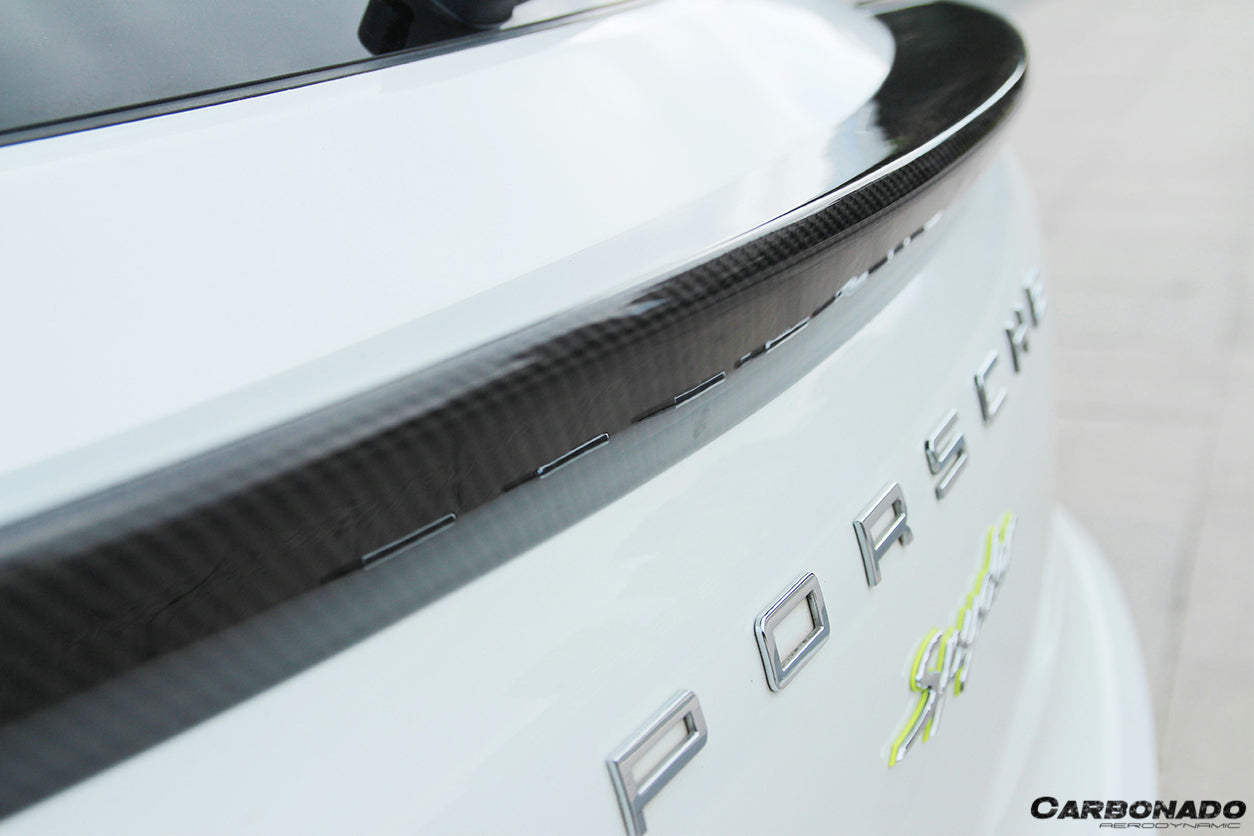2014 - 2019 Porshe Macan BS Style Carbon Fiber Rear Decklid Spoiler