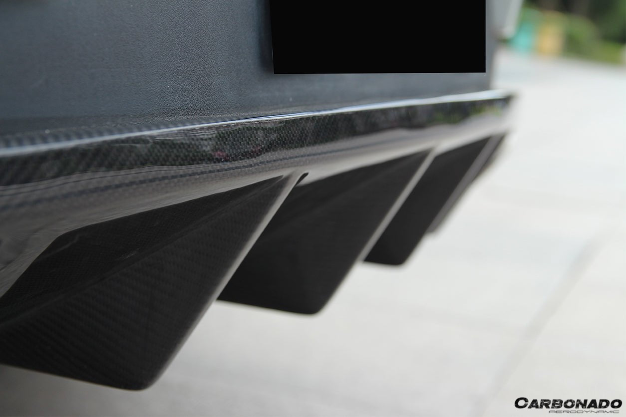 2014 - 2019 Porsche Macan BS Style Carbon Fiber Rear Diffuser