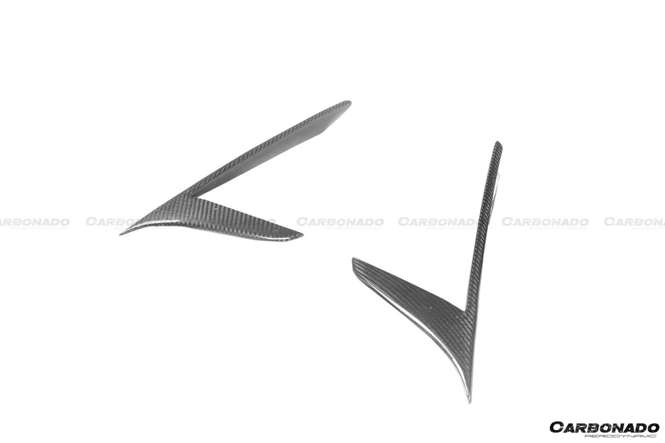 2020 - 2025 Maserati MC20 NVT Style Dry Carbon Fiber Quarter Panel Side Vent Scoops