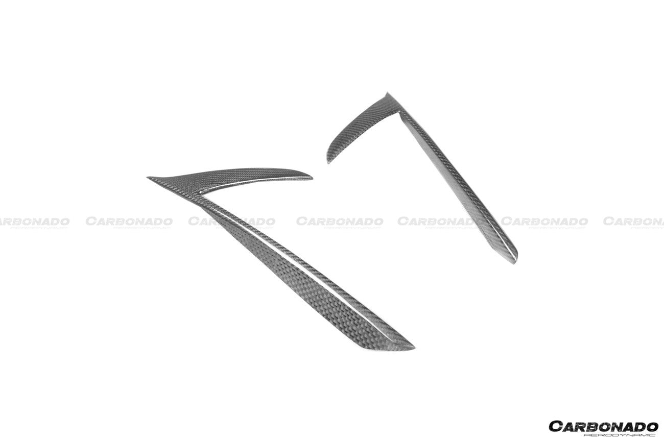 2020 - 2025 Maserati MC20 NVT Style Dry Carbon Fiber Quarter Panel Side Vent Scoops