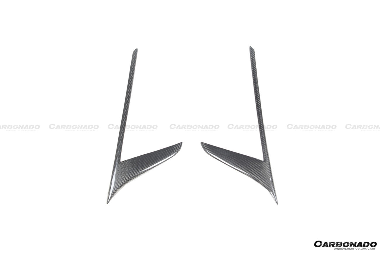 2020 - 2025 Maserati MC20 NVT Style Dry Carbon Fiber Quarter Panel Side Vent Scoops