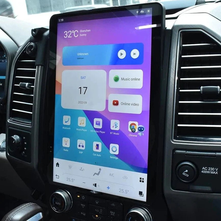 Ford F-150 12 Inch 14 Inch Vertical Touchscreen CarPlay Infotainment System 2015-2020